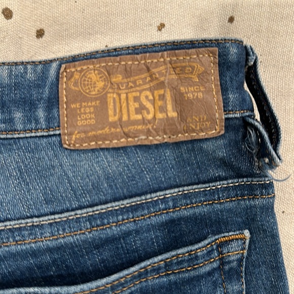 DIESEL JEANS ✨ Women 29x32 Skinzee Low Super Slim Skinny Low Waist Stretch Denim - Picture 6 of 8